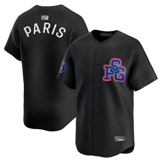 PSG x Blank Player Black Limited Baseball Jerseys