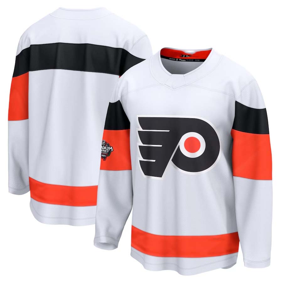 P.Flyers Fanatics Blank Player Game Hockey Jersey ��C White Stitched American Hockey Jerseys