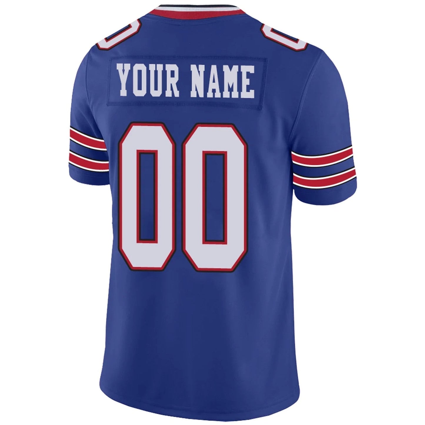 Custom B.Bills Royal Personalized Design Football Jerseys