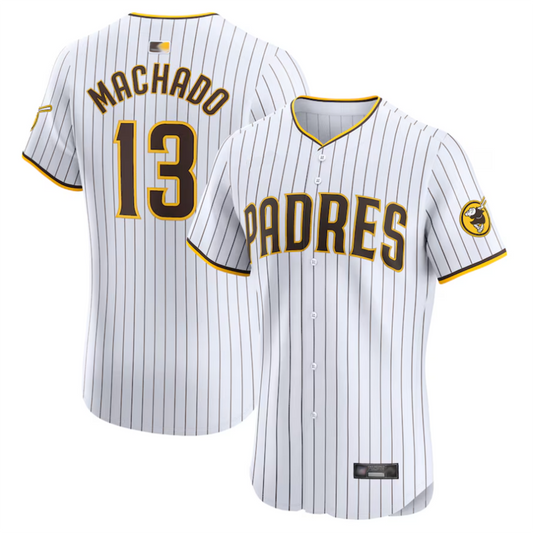 S.Diego Padres #13 Manny Machado Player White City Connect Replica Baseball Jerseys