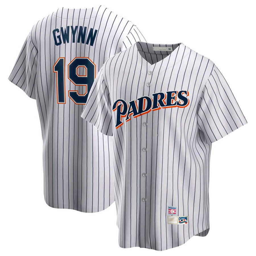 S.Diego Padres #19 Tony Gwynn Player White Replica Bseball Jerseys