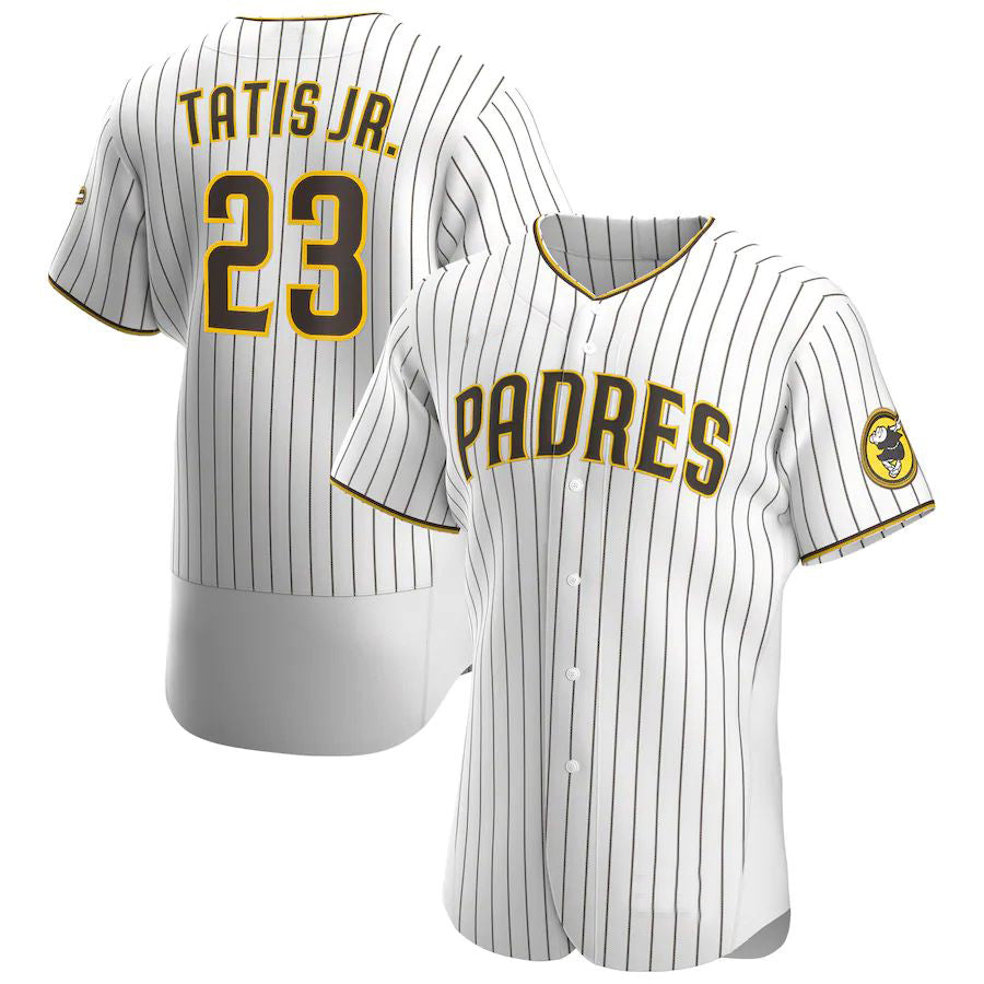 S.Diego Padres #23 Fernando Tat��as Jr. Player White Home Limited Baseball Jerseys