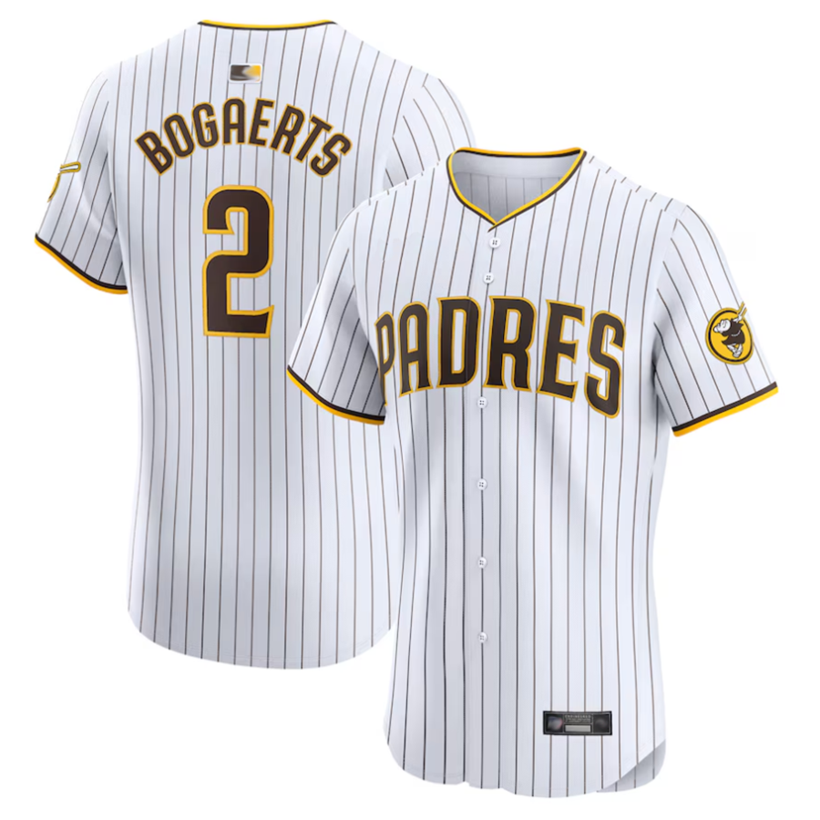 S.Diego Padres #2 Xander Bogaerts Player White Home Limited Baseball Jerseys