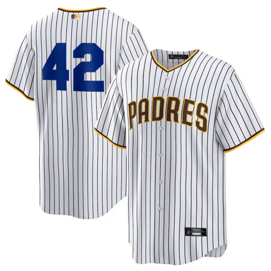S.Diego Padres #42 Player White Home Replica Baseball Jerseys