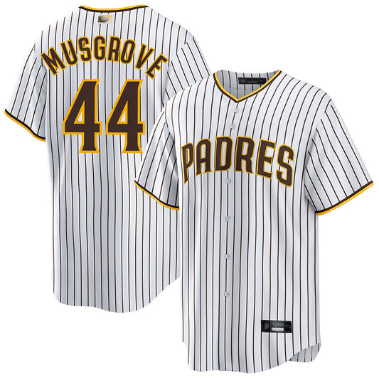 S.Diego Padres #44 Joe Musgrove Player White Replica Baseball Jerseys