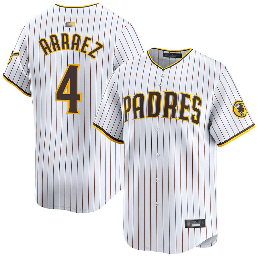 S.Diego Padres #4 Luis Arraez Player Home Limited Baseball Jerseys