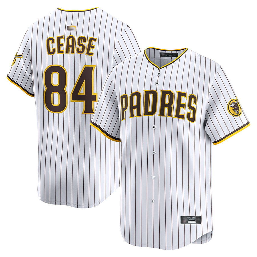 S.Diego Padres #84 Dylan Cease Player White Home Limited Baseball Jerseys