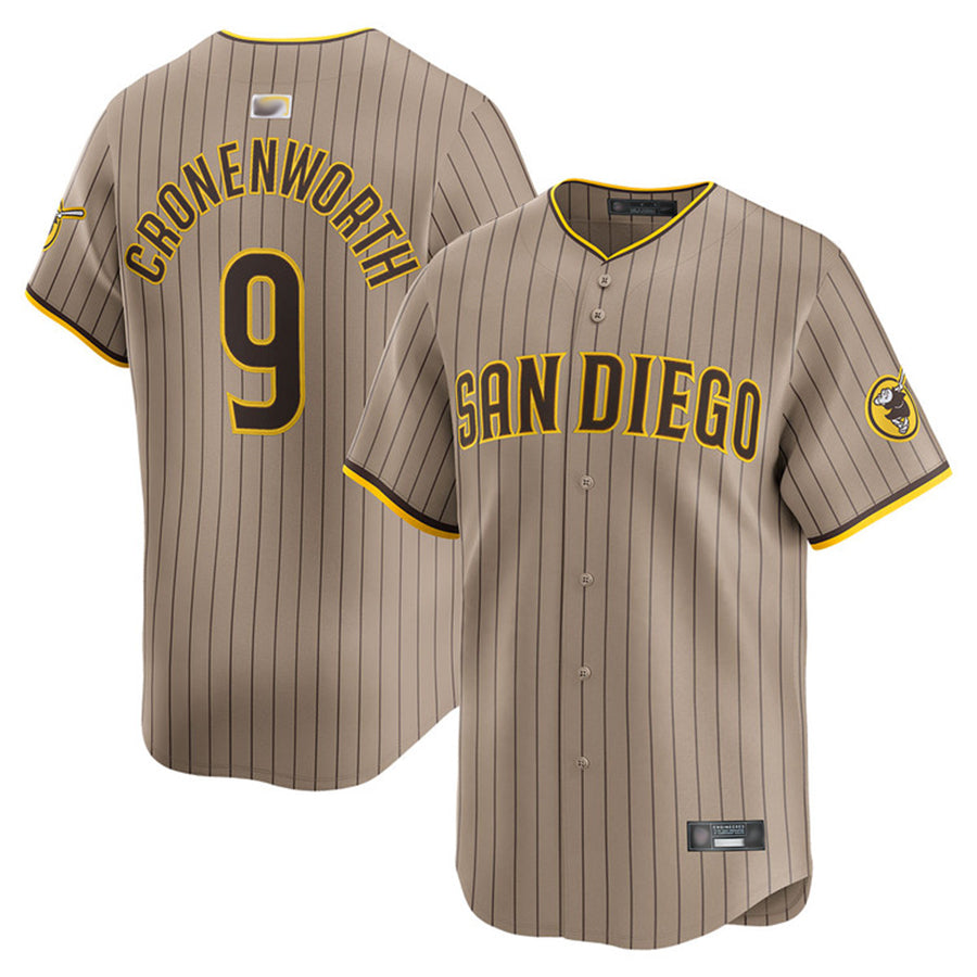 S.Diego Padres #9 Jake Cronenworth Player Alternate Limited Baseball Jerseys