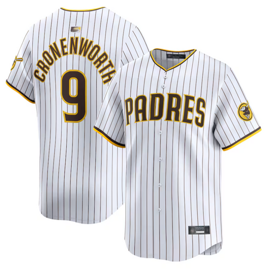S.Diego Padres #9 Jake Cronenworth Player White Limited Baseball Jerseys