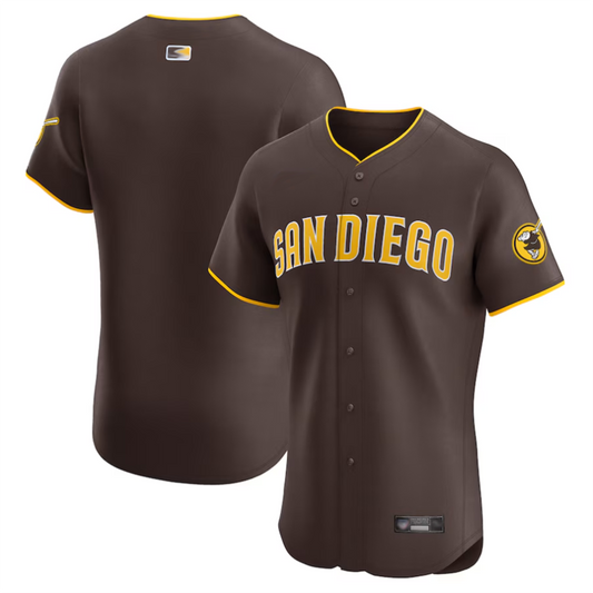 S.Diego Padres Blank Player Brown Road Vapor Premier Elite Baseball Jerseys