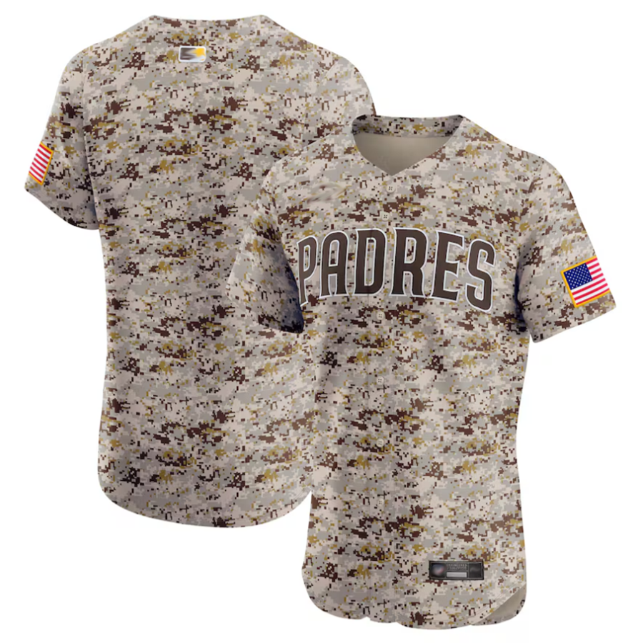 S.Diego Padres Blank Player Camo Vapor Premier Elite Baseball Jerseys