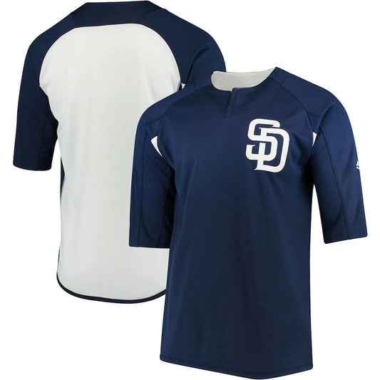 S.Diego Padres Blank Player Navy-White Batting Practice Baseball Jerseys