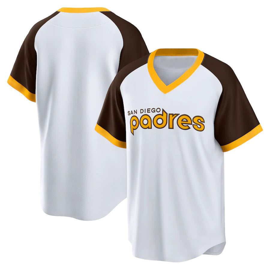 S.Diego Padres Blank Player White Home Cooperstown Collection Baseball Jerseys