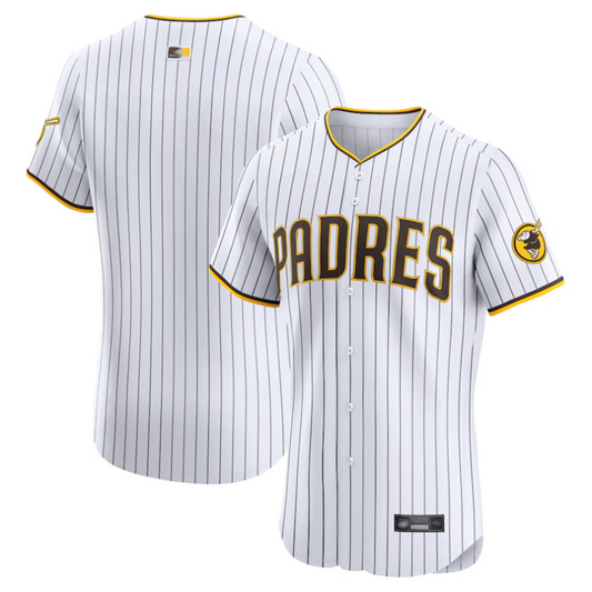 S.Diego Padres Blank Player White Home Elite Baseball Jerseys
