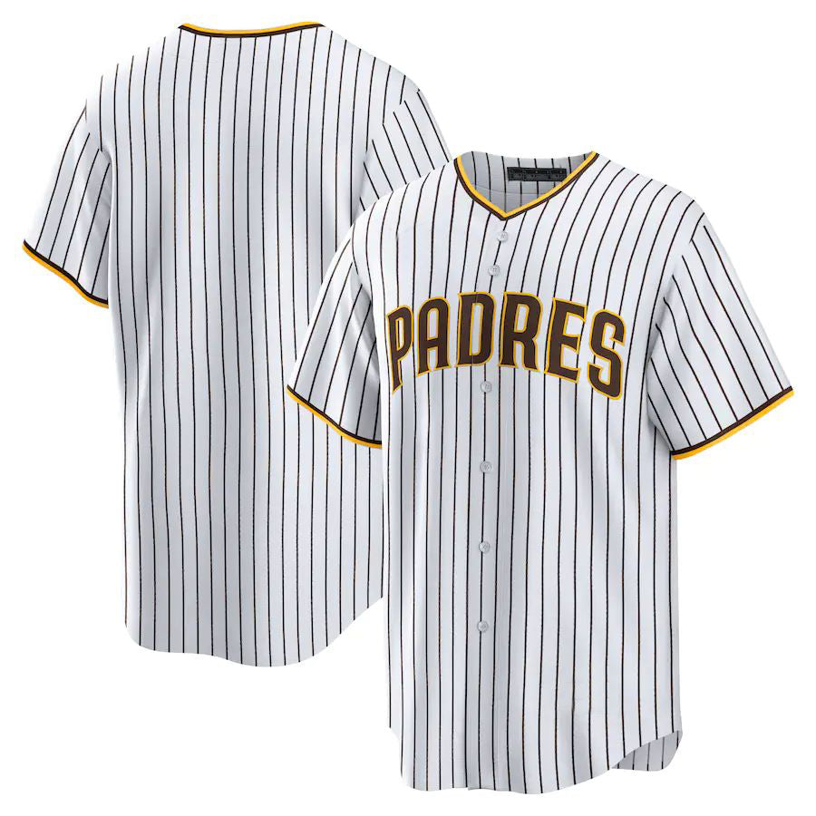 S.Diego Padres Blank Player White Home Replica Baseball Jerseys