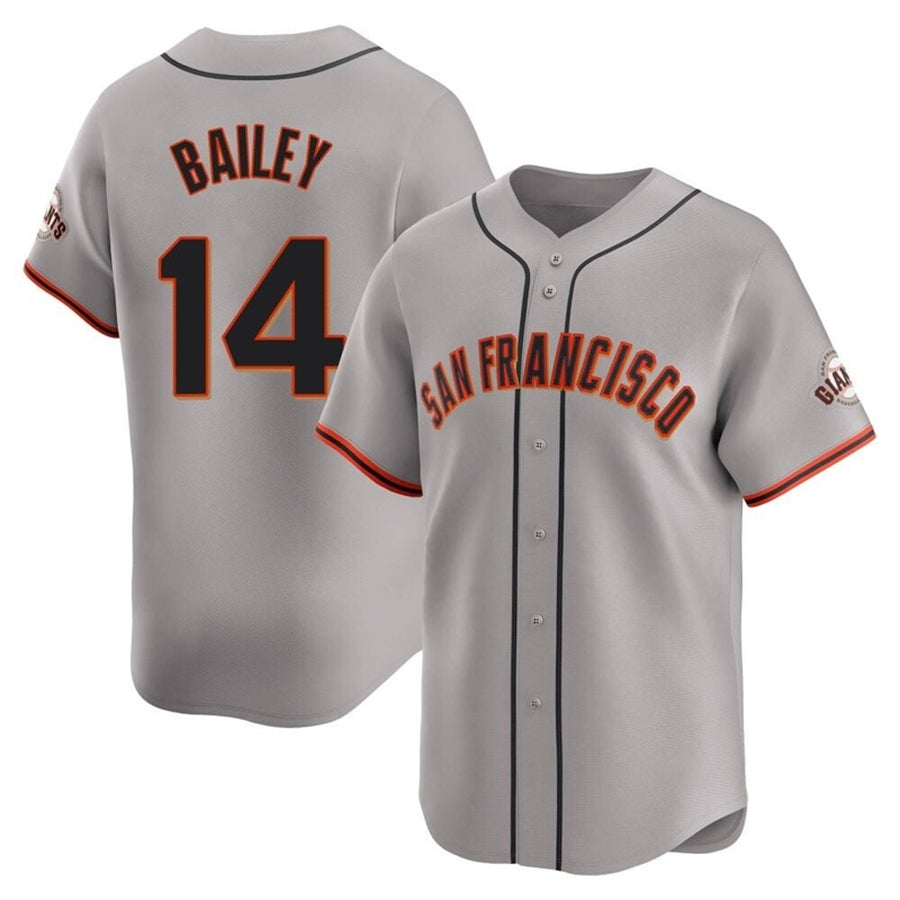 S.Francisco Giants #14 Patrick Bailey Player Gray Limited Baseball Jerseys