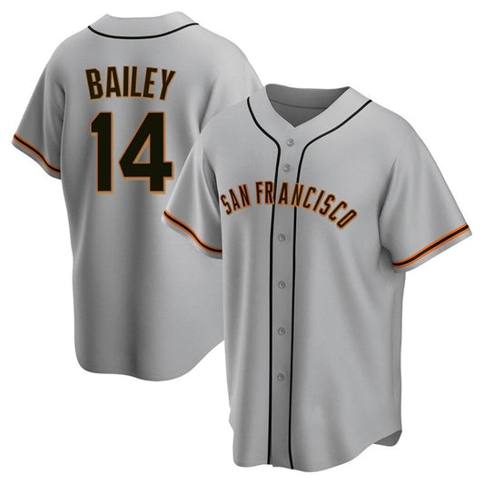 S.Francisco Giants #14 Patrick Bailey Player Gray Replica Game Baseball Jerseys