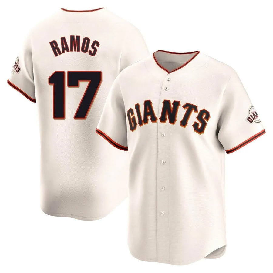 S.Francisco Giants #17 Heliot Ramos Player Cream Home Limited Baseball Jerseys