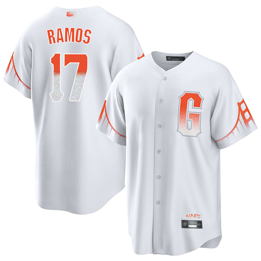 S.Francisco Giants #17 Heliot Ramos Player White City Connect Baseball Jerseys