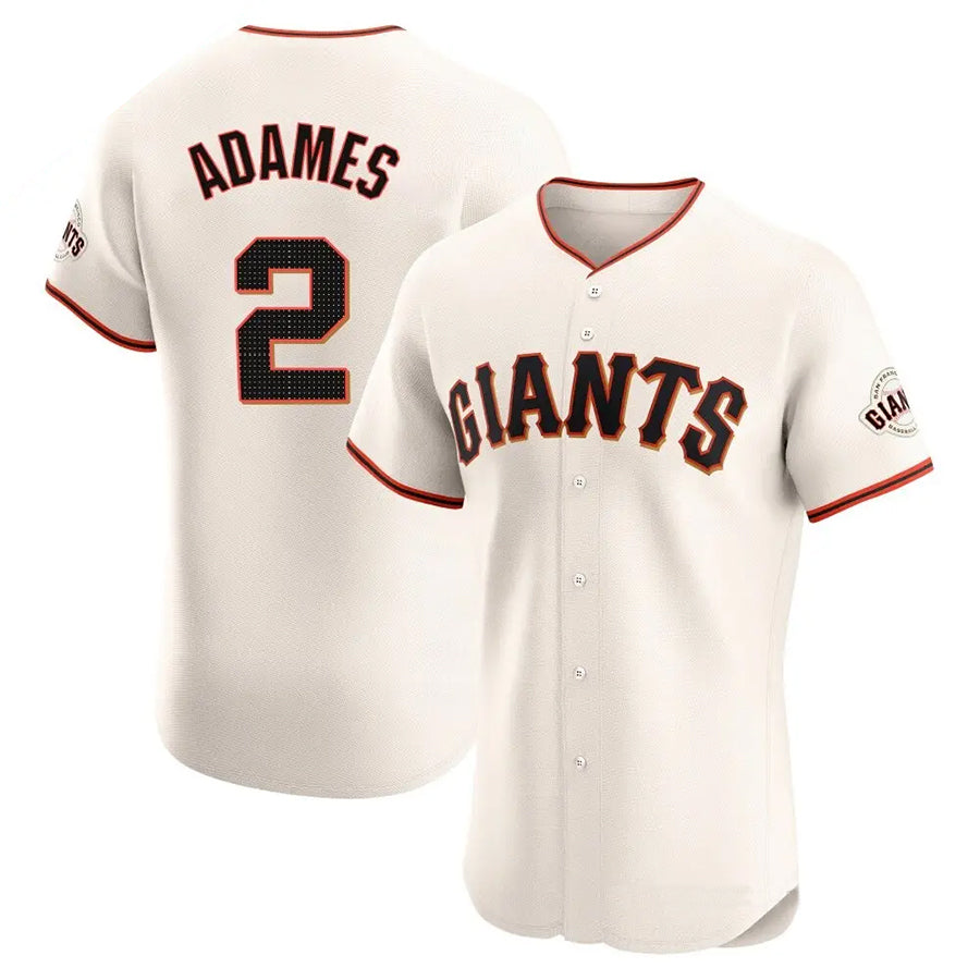S.Francisco Giants #2 Willy Adames Player Cream Limited Elite Baseball Jerseys