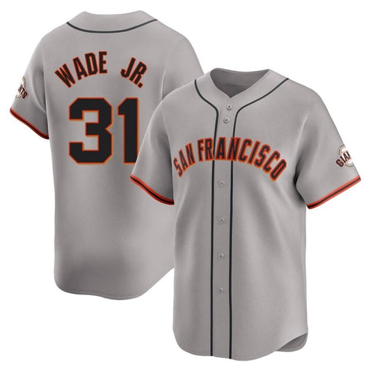 S.Francisco Giants #31 LaMonte Wade Jr. Player Gray Home Limited Baseball Jerseys