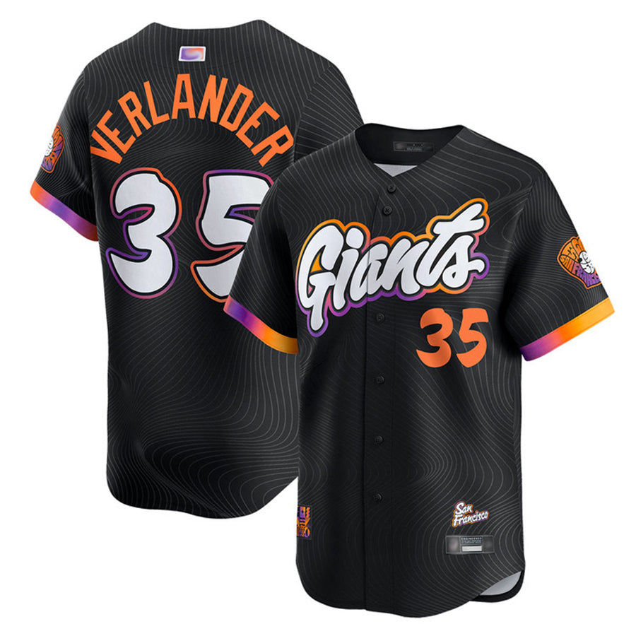 S.Francisco Giants #35 Justin Verlander Player City Connect Limited Bseball Jerseys