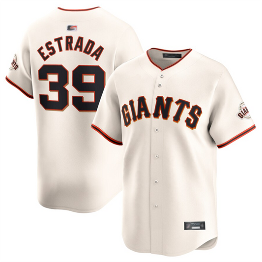 S.Francisco Giants #39 Thairo Estrads White Home Replica Baseball Jerseys