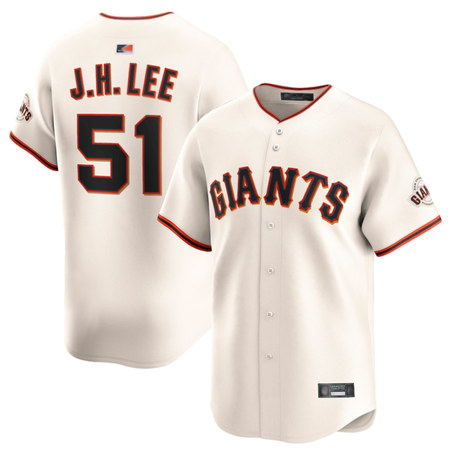 S.Francisco Giants #51 Jung Hoo Lee Player Cream Home Limited Baseball Jerseys