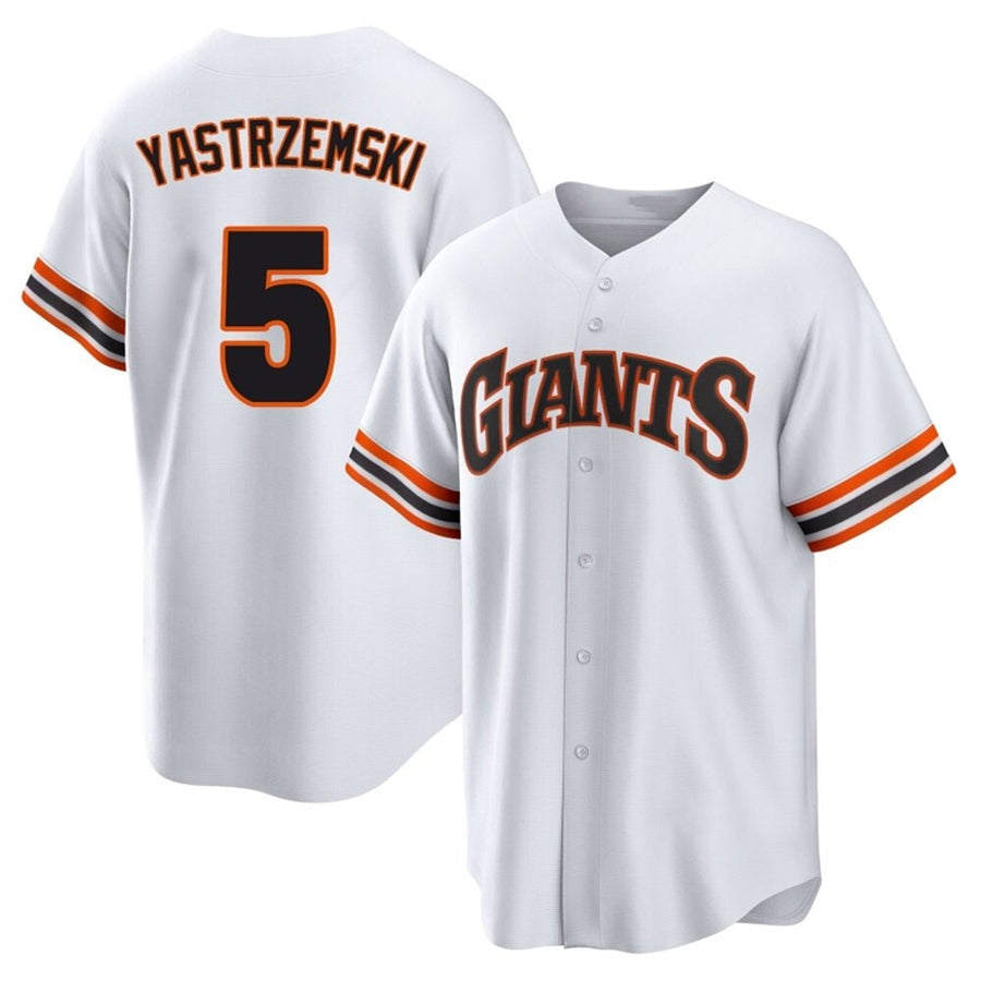 S.Francisco Giants #5 Mike Yastrzemski Player White City Connect Home Baseball Jerseys