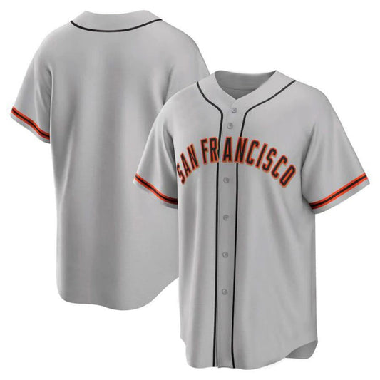 S.Francisco Giants Blank Player Gray Road Replica Team Baseball Jerseys