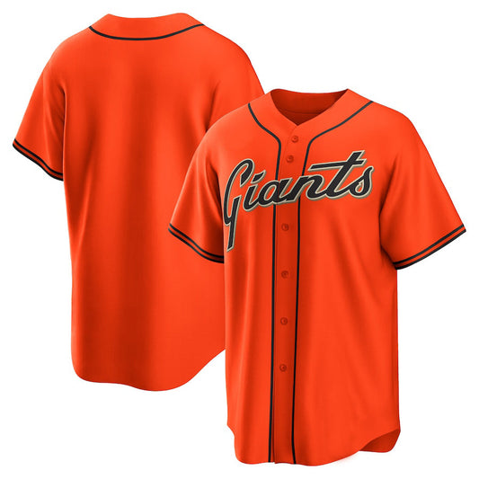S.Francisco Giants Blank Player Orange Replica Team Baseball Jerseys