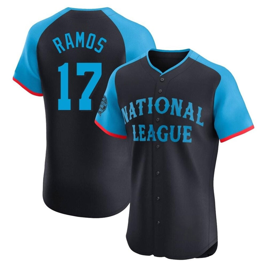 S.Francisco Giants National League #17 Heliot Ramos Player Navy Limited All-Star Elite Baseball Jerseys