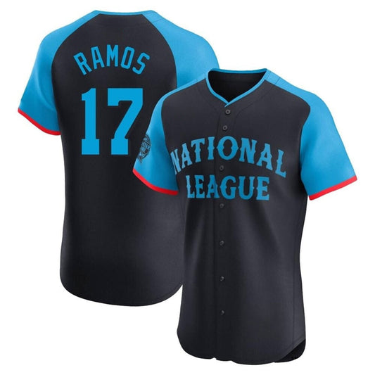 S.Francisco Giants National League #17 Heliot Ramos Player Navy Limited All-Star Elite Baseball Jerseys