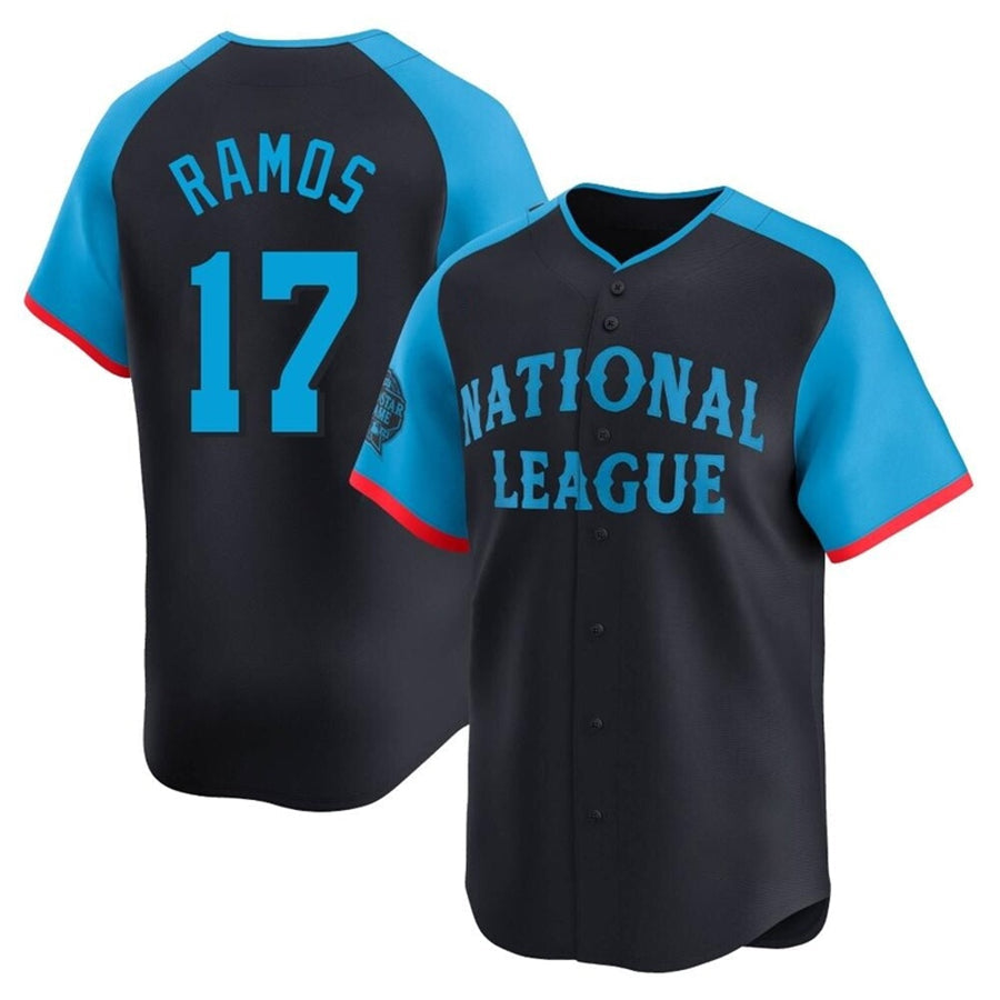 S.Francisco Giants National League #17 Heliot Ramos Player Navy Limited All-Star Game Baseball Jerseys
