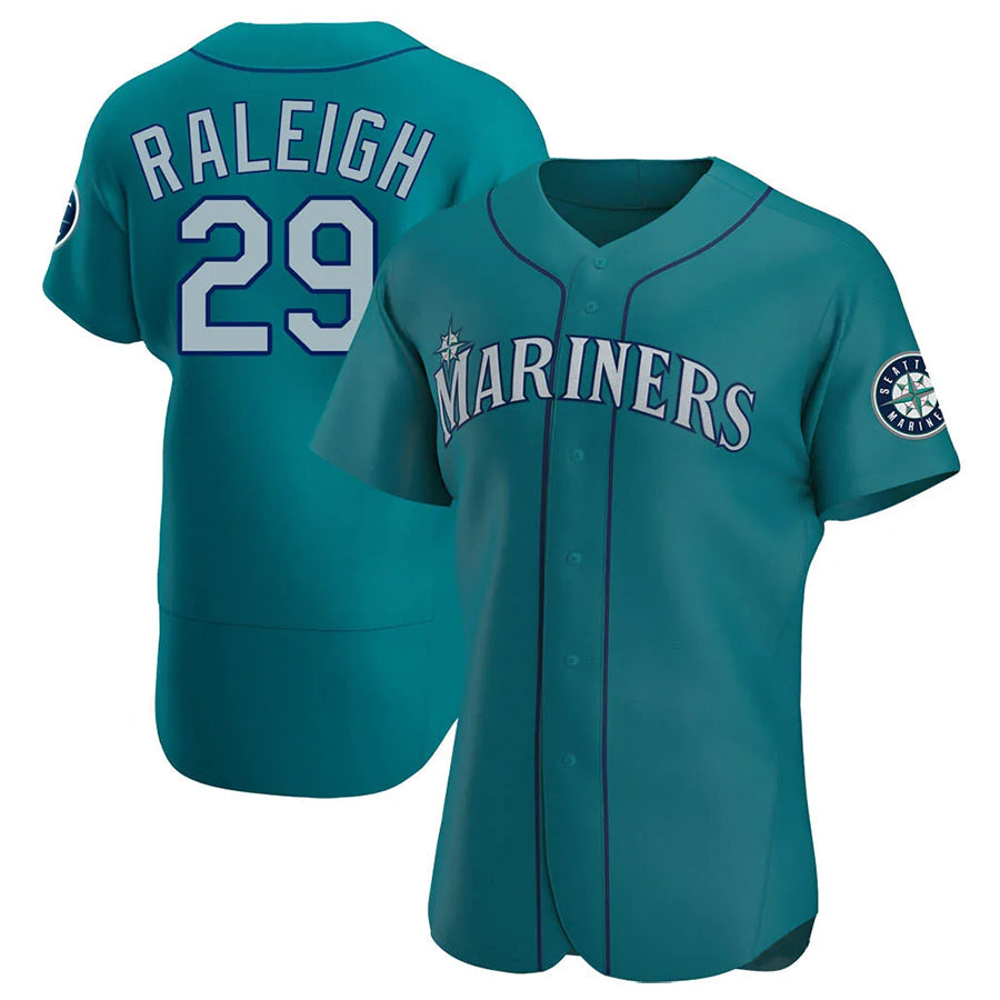 S.Mariners #29 Cal Raleigh Player Green Limited Elite Baseball Jerseys