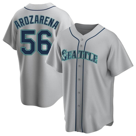 S.Mariners #56 Randy Arozarena Player Grey Home Replica Baseball Jerseys