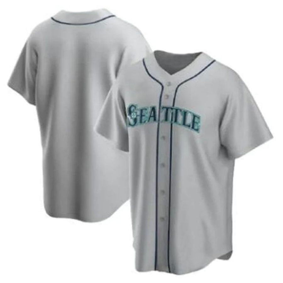 S.Mariners Blank Player Gray Road Team Replica Baseball Jerseys