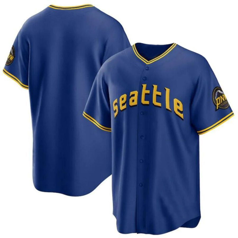 S.Mariners Blank Player Royal City Connect Limited Baseball Jerseys