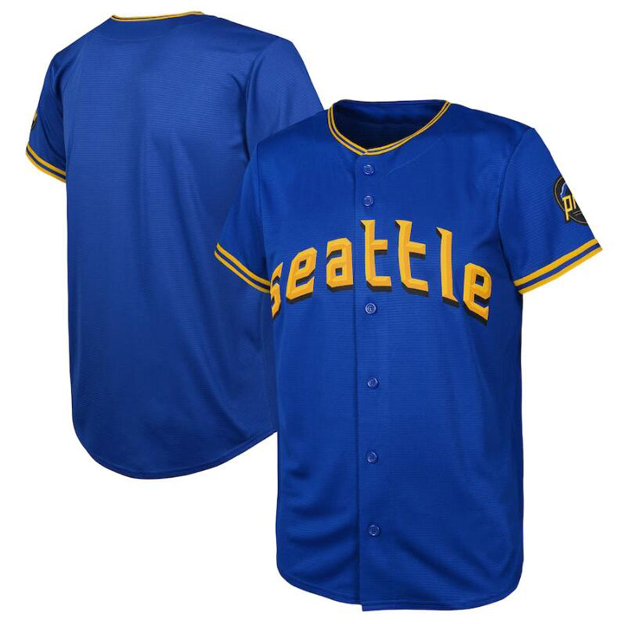 S.Mariners Blank Player Royal City Connect Replica Baseball Jerseys