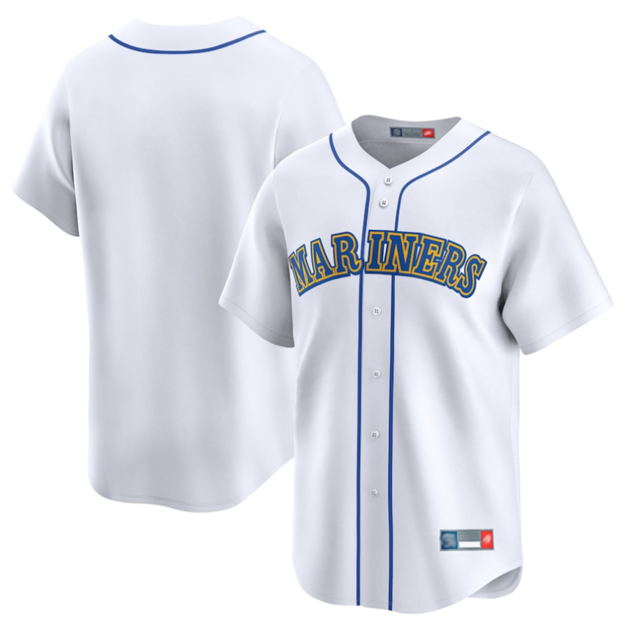 S.Mariners Blank Player White Cooperstown Collection Limited Baseball Jerseys