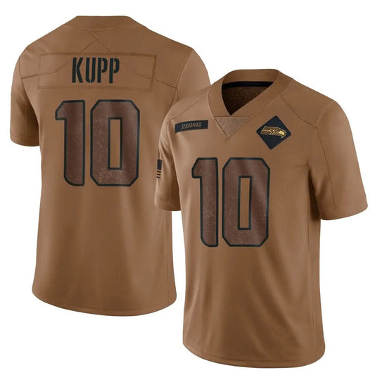 S.Seahawks #10 Cooper Kupp Player Brown Salute To Service Limited Football Jerseys
