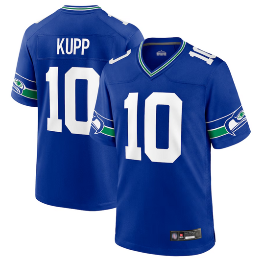 S.Seahawks #10 Cooper Kupp Player Royal Game Football Jerseys