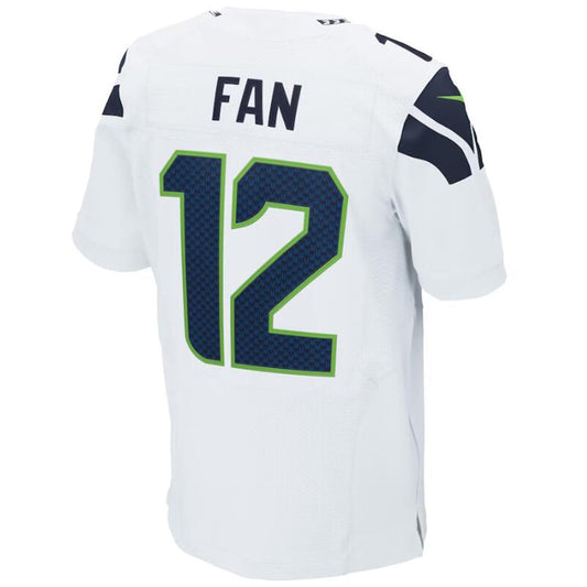 #12th Fan Player S.Seahawks White Game Football Jerseys