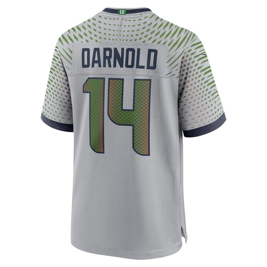 S.Seahawks #14 Sam Darnold Player Wolf Gray Rivalries Collection Game Football Jerseys