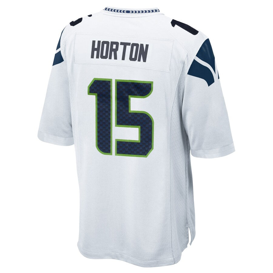 S.Seahawks #15 Tory Horton Player White Home Game Football Jerseys