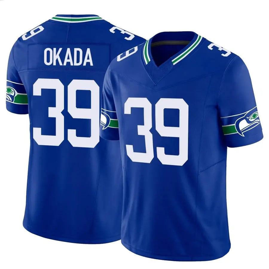 S.Seahawks #39 Ty Okada Player Royal Vapor F.U.S.E. Limited Football Jerseys