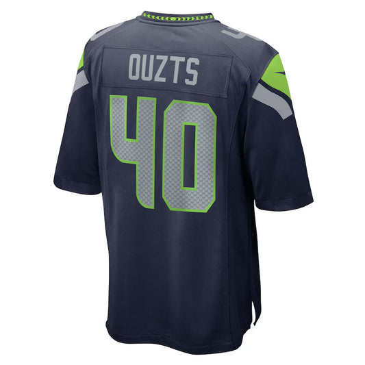 S.Seahawks #40 Robbie Ouzts Player Navy Home Game Football Jerseys