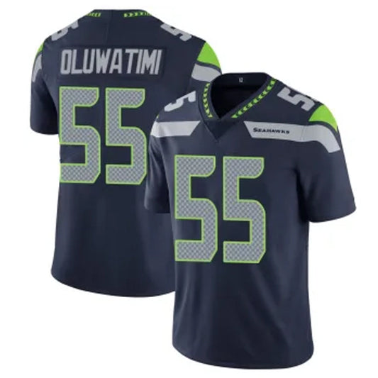 S.Seahawks #55 Olu Oluwatimi Player Navy Vapor F.U.S.E. Limited Football Jerseys
