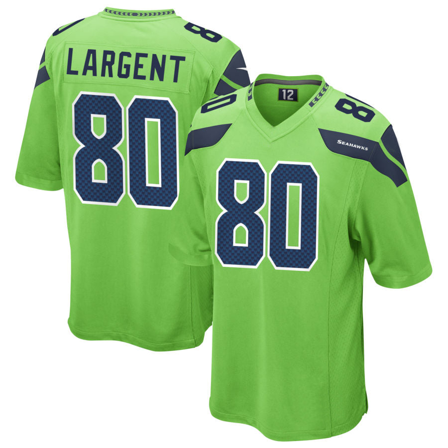 S.Seahawks #80 Steve Largent Player Green Game Football Jerseys