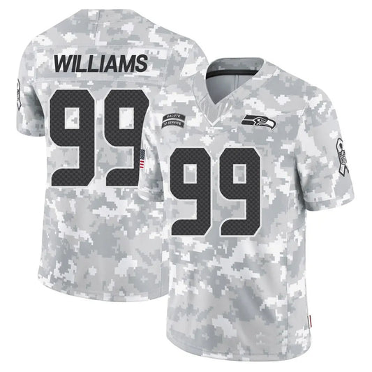 S.Seahawks #99 Leonard Williams Player Arctic Camo Salute to Service Limited Football Jerseys